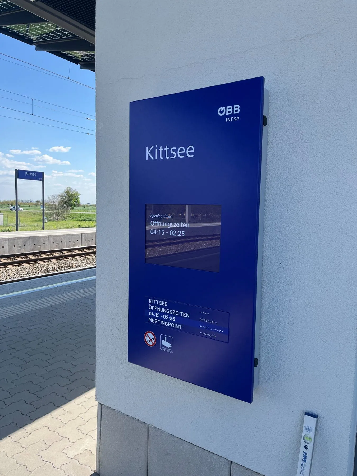 Informationsanlage Bahnhof Kittsee